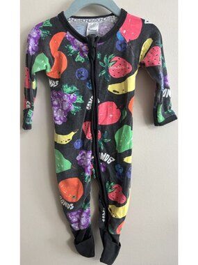 Bonds Baby Wondersuit‎ Zip Suit Pjs Color Fruit Black 3-6 Months